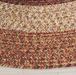 Safavieh Braided BRD318P Rust / Red Machine Washable Area Rug Detail