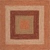 Safavieh Braided BRD318P Rust / Red Machine Washable Area Rug Square