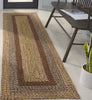 Safavieh Braided BRD318T Brown / Gold Area Rug Room Scene Feature