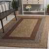 Safavieh Braided BRD318T Brown / Gold Area Rug Room Scene Feature