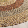 Safavieh Braided BRD318T Brown / Gold Area Rug Detail