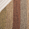 Safavieh Braided BRD318T Brown / Gold Area Rug Detail