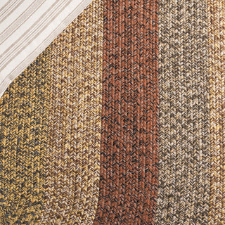 Safavieh Braided BRD318T Brown / Gold Area Rug Detail