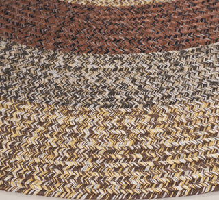 Safavieh Braided BRD318T Brown / Gold Area Rug Detail