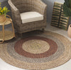 Safavieh Braided BRD318T Brown / Gold Area Rug Room Scene