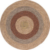 Safavieh Braided BRD318T Brown / Gold Area Rug Round