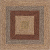 Safavieh Braided BRD318T Brown / Gold Area Rug Square