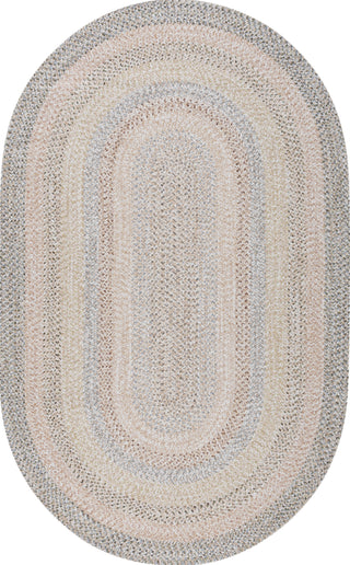 Safavieh Braided BRD321B Beige / Light Grey Area Rug Oval