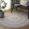Safavieh Braided BRD321B Beige / Light Grey Area Rug Room Scene Feature