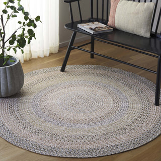 Safavieh Braided BRD321B Beige / Light Grey Area Rug Room Scene Feature