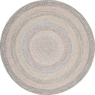 Safavieh Braided BRD321B Beige / Light Grey Area Rug Round