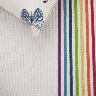 Safavieh Braided BRD326A Ivory / Rainbow Area Rug Detail