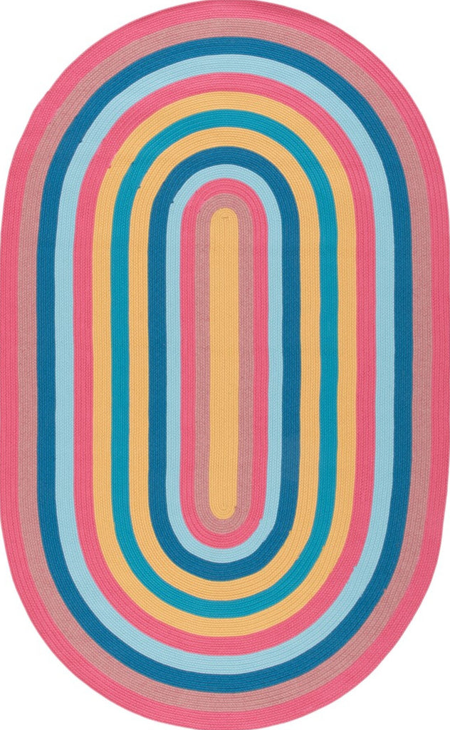 Safavieh Braided BRD327U Pink / Blue Area Rug main image