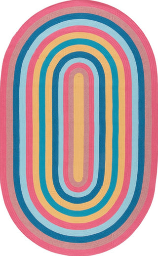 Safavieh Braided BRD327U Pink / Blue Area Rug main image