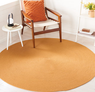 Safavieh Braided BRD402C Mustard Area Rug Room Scene