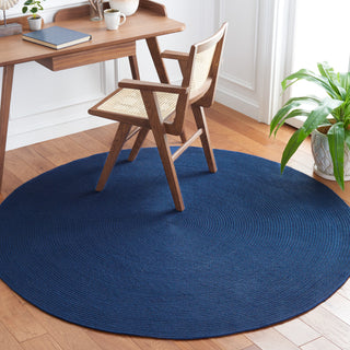 Safavieh Braided BRD402M Dark Blue Area Rug Room Scene