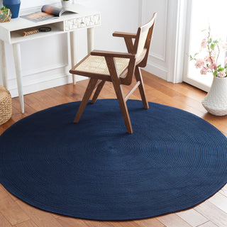 Safavieh Braided BRD402N Navy Area Rug Room Scene