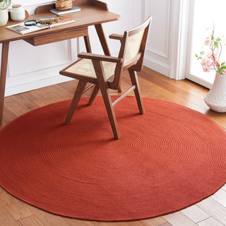 Safavieh Braided BRD402P Rust Area Rug Room Scene