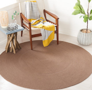 Safavieh Braided BRD402T Brown Area Rug Room Scene Feature