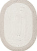 Safavieh Braided BRD904A Beige / Ivory Area Rug Oval