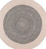 Safavieh Braided BRD904B Beige / Black Area Rug Round