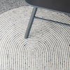 Safavieh Braided BRD904G Grey / Ivory Area Rug Detail