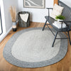 Safavieh Braided BRD904G Grey / Ivory Area Rug Room Scene