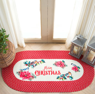 Safavieh Braided Posters BRP103Q Ivory / Red Area Rug main image