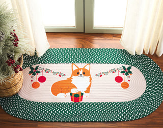 Safavieh Braided Posters BRP105Y Ivory / Green Area Rug main image