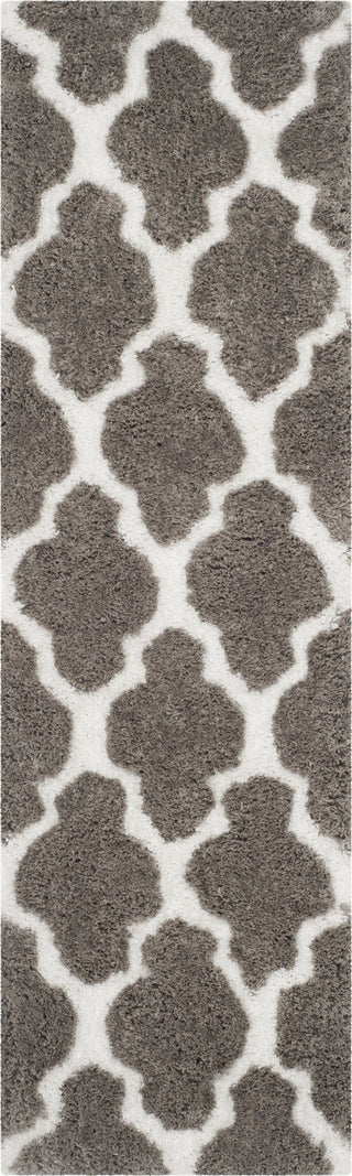 Safavieh Barcelona Shag BSG319 Silver / Ivory Area Rug Runner