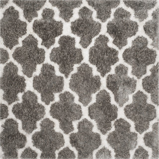 Safavieh Barcelona Shag BSG319 Silver / Ivory Area Rug Square