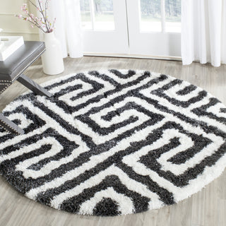 Safavieh Barcelona Shag BSG323 Graphite / Ivory Area Rug