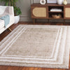 Safavieh Border and Stripe Shag BSP251 Beige / Ivory Area Rug