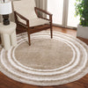 Safavieh Border and Stripe Shag BSP251 Beige / Ivory Area Rug