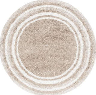 Safavieh Border and Stripe Shag BSP251 Beige / Ivory Area Rug