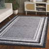 Safavieh Border and Stripe Shag BSP251 Grey / Black Area Rug