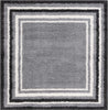 Safavieh Border and Stripe Shag BSP251 Grey / Black Area Rug