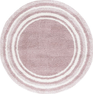 Safavieh Border and Stripe Shag BSP251 Pink / Ivory Area Rug