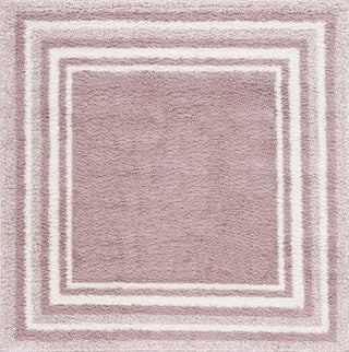 Safavieh Border and Stripe Shag BSP251 Pink / Ivory Area Rug