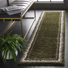 Safavieh Border and Stripe Shag BSP251 Green Area Rug Room Scene Feature