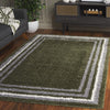 Safavieh Border and Stripe Shag BSP251 Green Area Rug