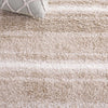 Safavieh Border and Stripe Shag BSP252 Beige / Ivory Area Rug