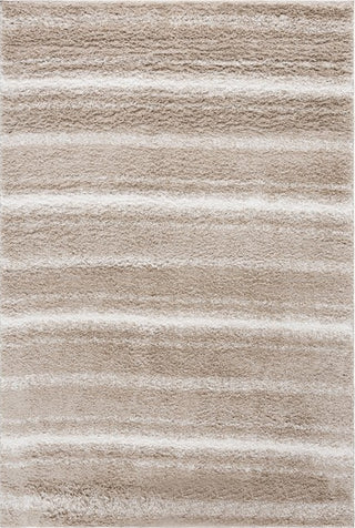 Safavieh Border and Stripe Shag BSP252 Beige / Ivory Area Rug