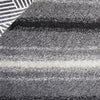 Safavieh Border and Stripe Shag BSP252 Grey / Black Area Rug