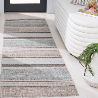 Safavieh Cabo CAB370Z Black / Light Blue Area Rug Room Scene