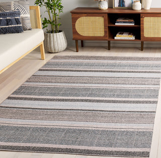 Safavieh Cabo CAB370Z Black / Light Blue Area Rug Room Scene Feature
