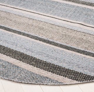 Safavieh Cabo CAB370Z Black / Light Blue Area Rug Detail