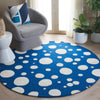 Safavieh Cambridge CAM147M Blue / Ivory Area Rug Room Scene Feature