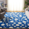 Safavieh Cambridge CAM147M Blue / Ivory Area Rug Room Scene Feature