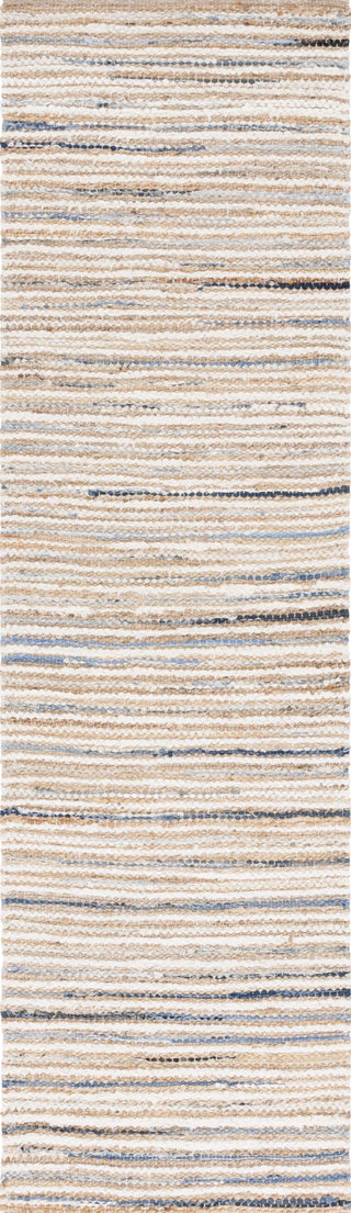 Safavieh Cape Cod CAP151L Natural / Light Blue Area Rug Runner